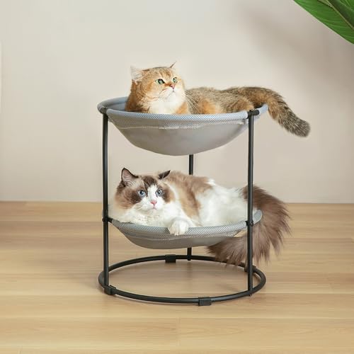 Doppel-Katzenbett – 2-lagiges erhöhtes Katzenbett, atmungsaktiv und bequem, 45,7 x 41,9 x 41,9 cm Doppel-Katzenbett – 2-lagiges erhöhtes Katzenbett, atmungsaktiv und bequem, 45,7 x 41,9 x 41,9 cm von CatAve