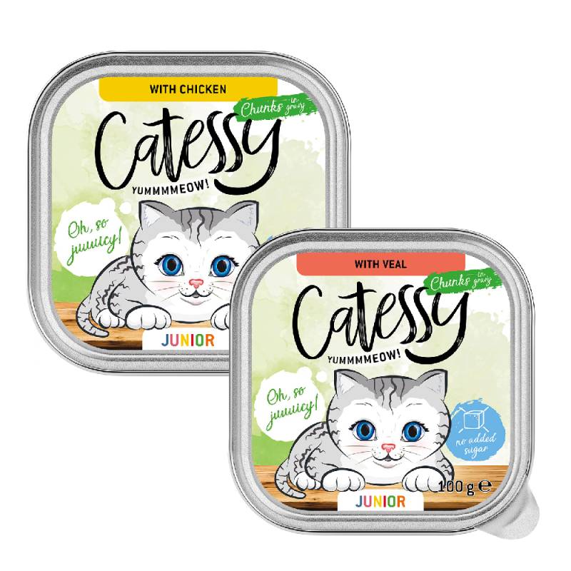 Catessy Junior-Häppchen in Sauce Mix mit 2 Sorten - 16 x 100 g Catessy Junior-Häppchen in Sauce Mix mit 2 Sorten - 16 x 100 g von Catessy