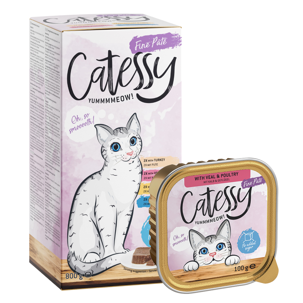 Mixpaket Catessy Schälchen 32 x 100 g Feine Pastete 1 (4 Sorten) von Catessy