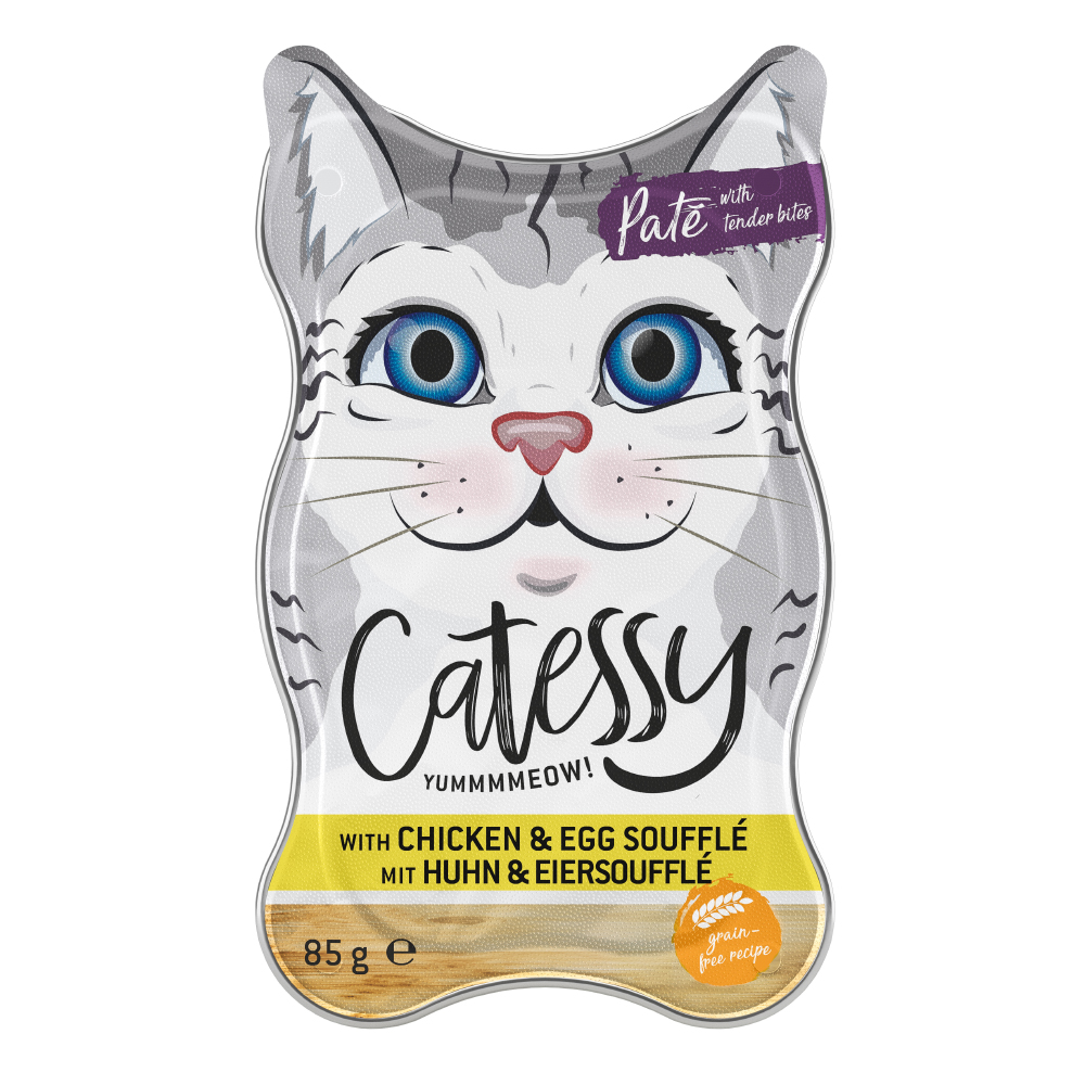 Catessy Schälchen 18 x 85 g - Paté mit Huhn & Eiersoufflé von Catessy