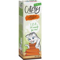 Sparpaket Catessy Häppchen in Sauce Schälchen 28 x 85 g - mit Leber & Herz von Catessy
