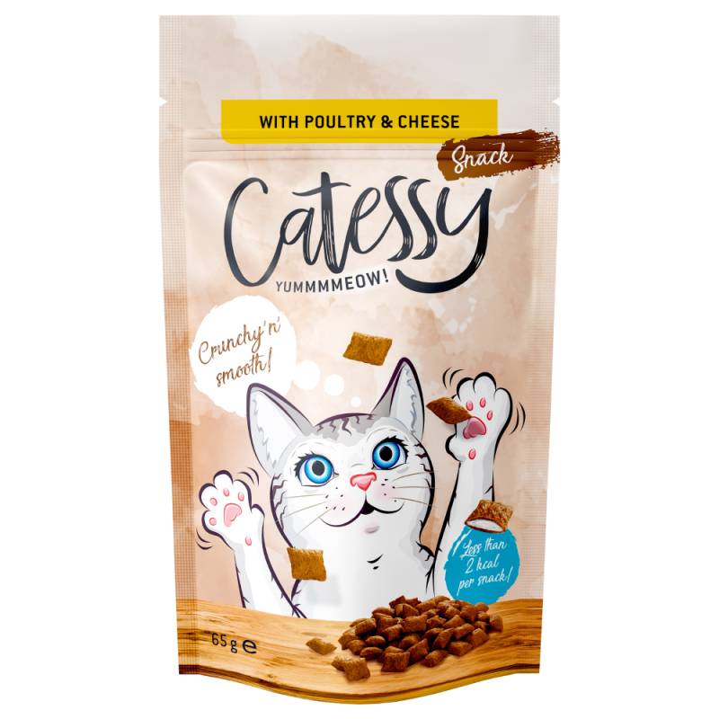 Sparpaket Catessy Knabber-Snack 5 x 65 g - mit Geflügel & Käse von Catessy