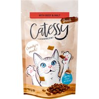 Sparpaket Catessy Knabber-Snacks 5 x 65 g - Antihairball mit Rind & Malz von Catessy