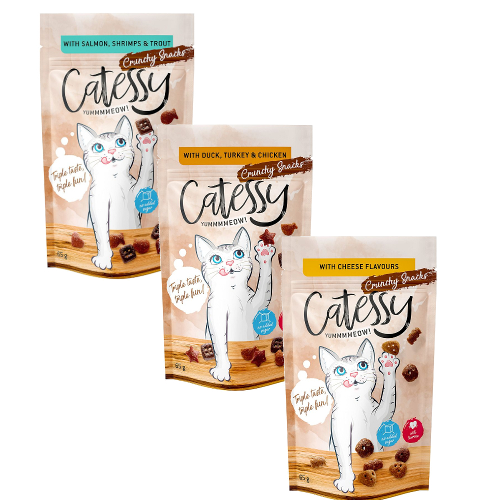 Sparpaket Catessy Knuspersnacks 15 x 65 g - Mix mit 3 Sorten Sparpaket Catessy Knuspersnacks 15 x 65 g - Mix mit 3 Sorten von Catessy