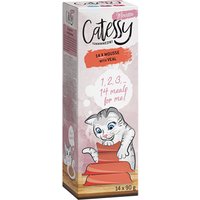Sparpaket Catessy Mousse Schälchen 28 x 90 g - mit Kalb von Catessy