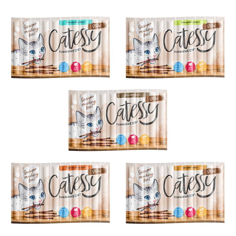Sparpaket Catessy Sticks 150 x 5 g - Mix mit 5 Sorten Sparpaket Catessy Sticks 150 x 5 g - Mix mit 5 Sorten von Catessy
