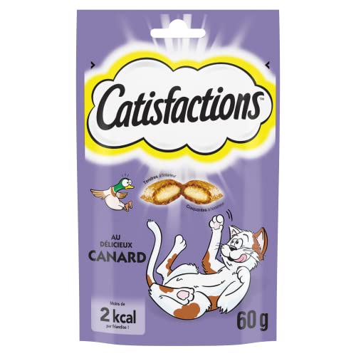 CATISFACTIONS Enten-Snacks für Katzen und Kätzchen, 1 Beutel mit 60 g von Catisfactions