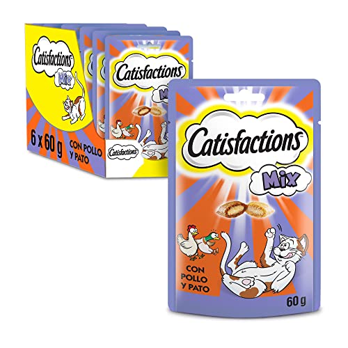 Catisfactions Cat Treats - Chicken & Duck Flavour - Rewards for Adult Cats & Kittens - 6 x 60g Sachets von Catisfactions