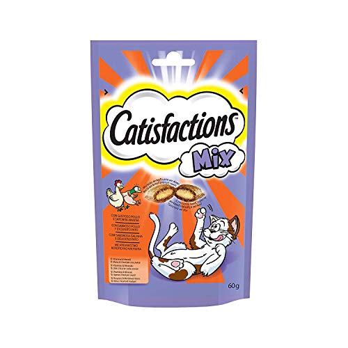 Catisfactions Cat Treats - Chicken & Duck Flavour - Rewards for Adult Cats & Kittens - 6 x 60g Sachets von Catisfactions