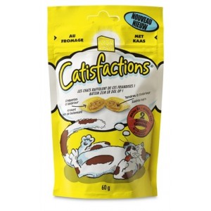 Catisfactions mit Käse Katzensnack 12 x 60 g von Catisfactions