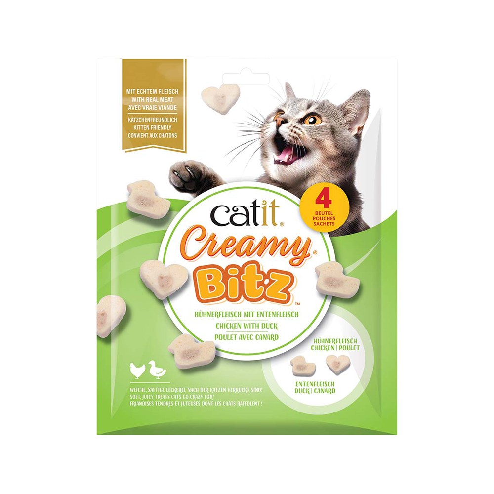 Catit Creamy Bitz - Huhn & Ente - 4 x 12 g Catit Creamy Bitz - Huhn & Ente - 4 x 12 g von Catit Design