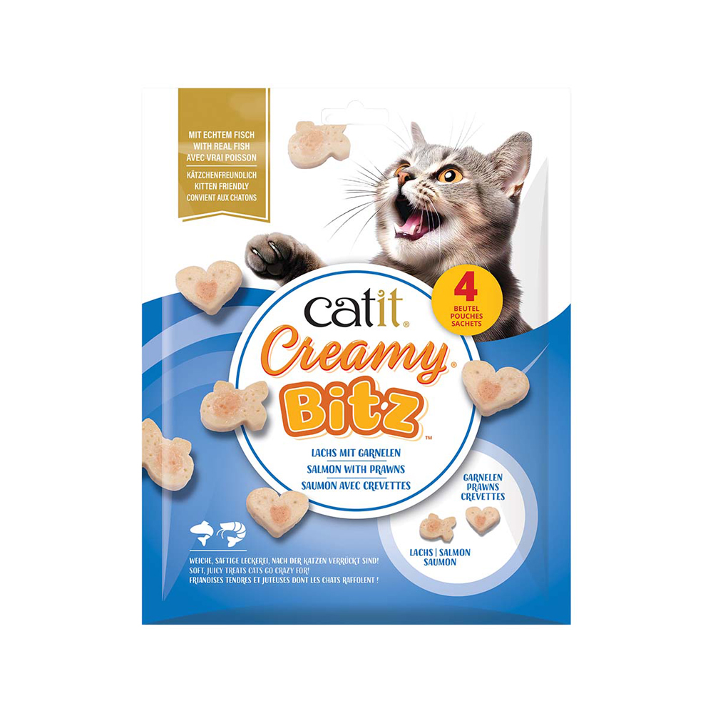 Catit Creamy Bitz - Lachs & Garnelen - 4 x 12 g Catit Creamy Bitz - Lachs & Garnelen - 4 x 12 g von Catit Design