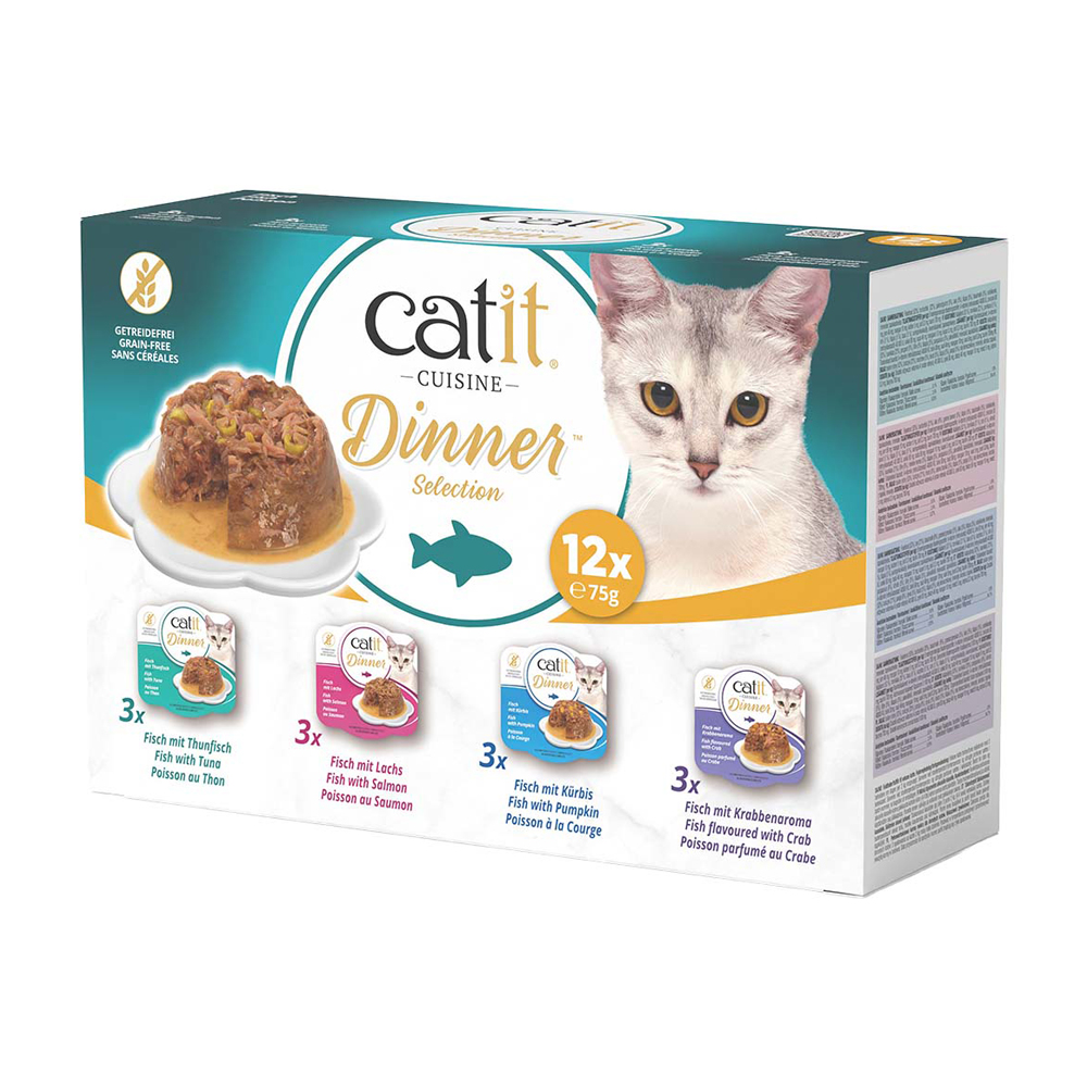 Catit Cuisine Dinner Selection - Fisch - 12 x 75 g Catit Cuisine Dinner Selection - Fisch - 12 x 75 g von Catit Design