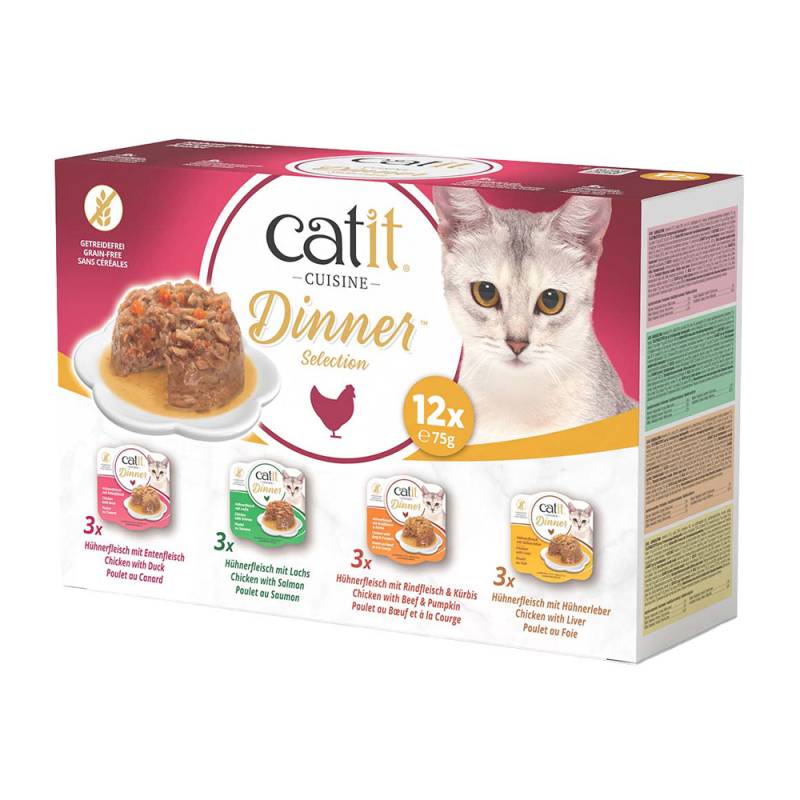 Catit Cuisine Dinner Selection - Huhn - 12 x 75 g Catit Cuisine Dinner Selection - Huhn - 12 x 75 g von Catit Design
