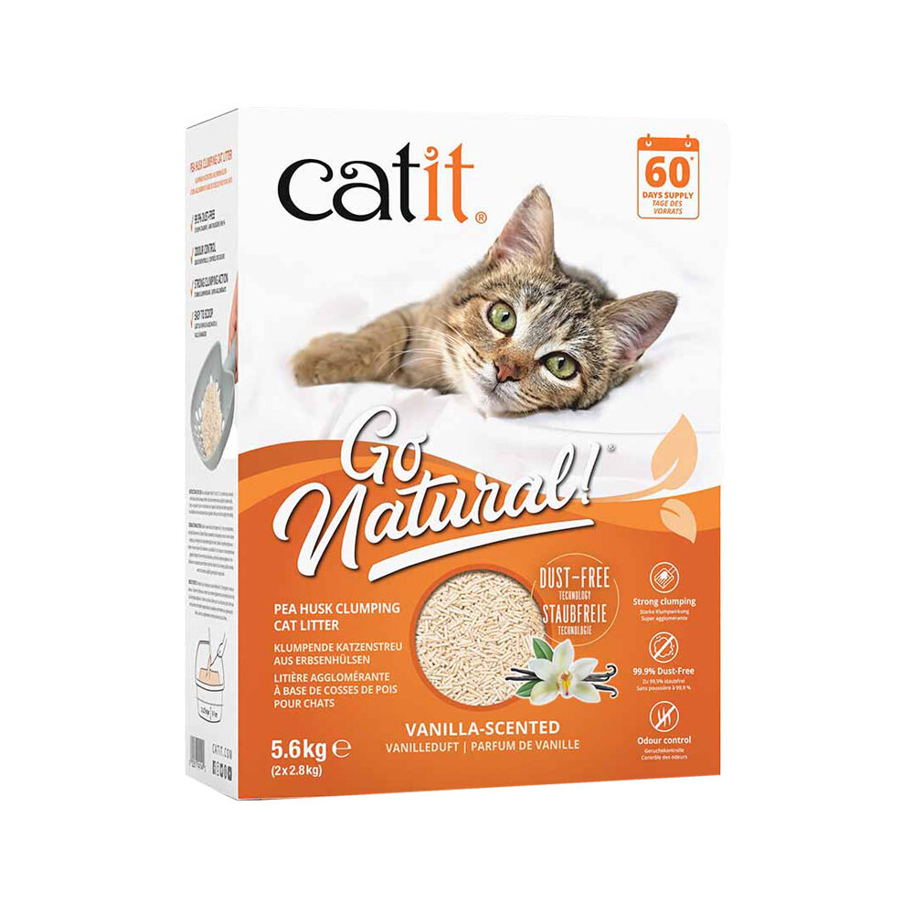 Catit Erbsenschalen-Katzenstreu - Geruchlos - 5,6 kg von Catit Design