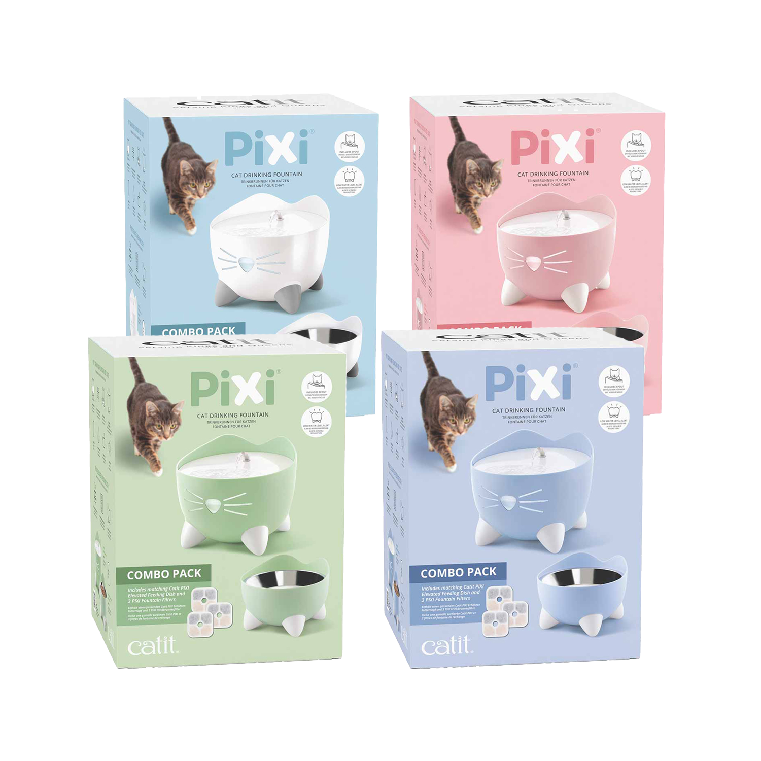 Catit PIXI Trinkbrunnen Combo Kit - Rosa Catit PIXI Trinkbrunnen Combo Kit - Rosa von Catit Design