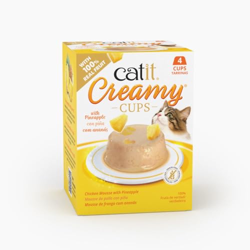 Catit Creamy Cups, Huhn mit Ananas,4x25g von Catit