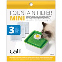 Catit 2.0 Flower Fountain MINI - Zubehör: Ersatzfilter 3 Stück (OHNE Trinkbrunnen) von Catit