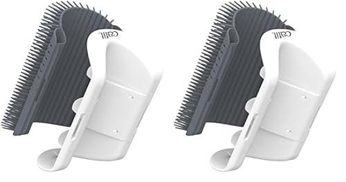 Catit 2.0 Self Groomer, Massageecke für Katzen, grau, 1 Stück (2er Pack) von Catit