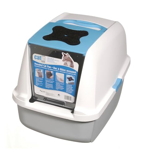 Catit 50701 Katzentoilette mit Abdeckung, 57 x 46.5 x 39 cm, weiߟ/grau/blau large Catit 50701 Katzentoilette mit Abdeckung, 57 x 46.5 x 39 cm, weiߟ/grau/blau large von Catit