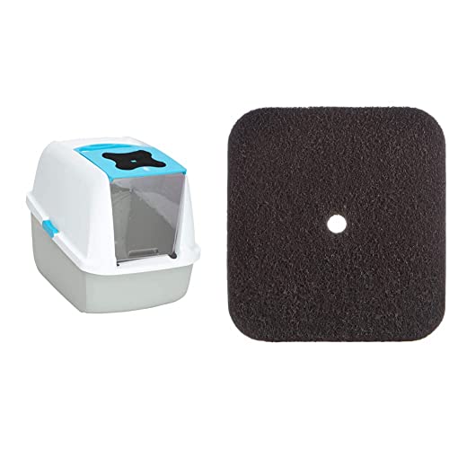 Catit 50701 Katzentoilette mit Abdeckung + Aktivkohlefilter für die Catit Katzentoiletten mit Abdeckung von Catit