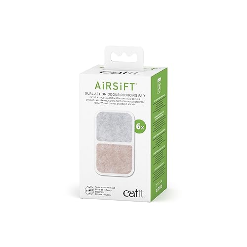 Catit AiRSiFT Dual Action Pad, Geruchspad Katzentoiletten, 6er-Pack von Catit