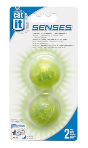 Catit Design Senses beleuchteter Ball für Senses Spielschienen, 2er Pack von Catit