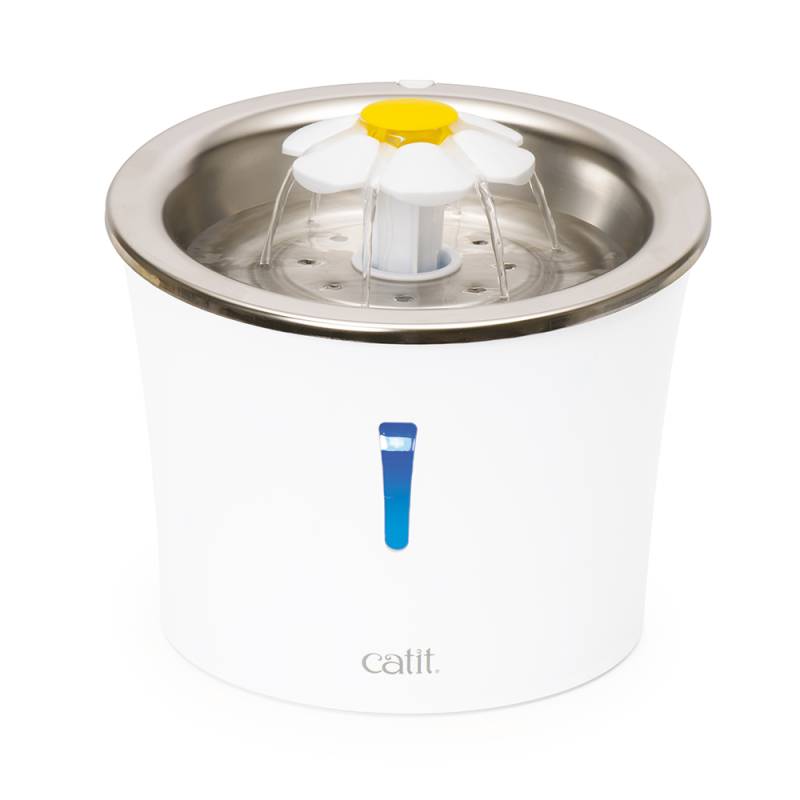 Catit Blumentrinkbrunnen Edelstahl - Trinkbrunnen 3 Liter von Catit