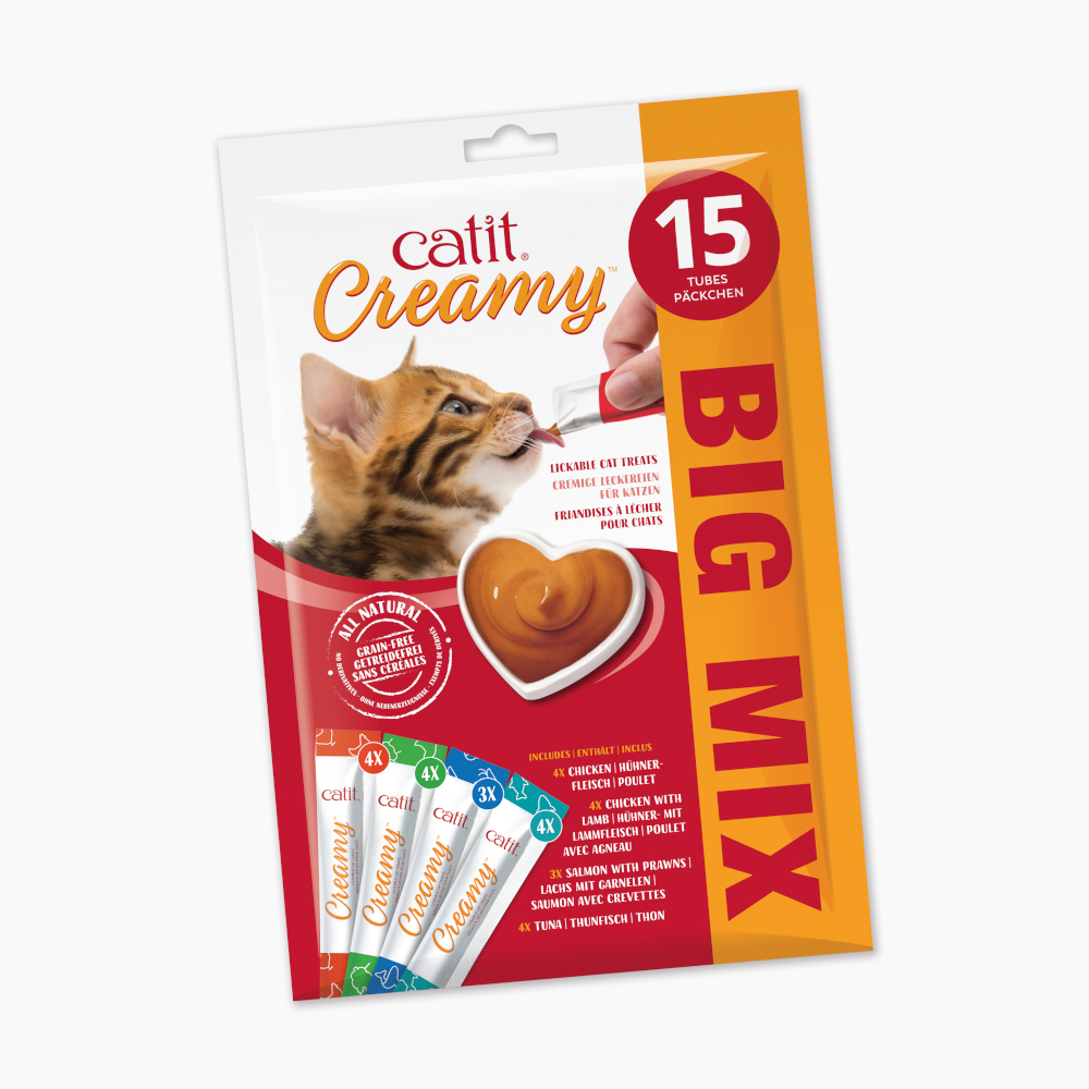 Catit Creamy 15 x 10 g - Mixpaket (4 Sorten) von Catit