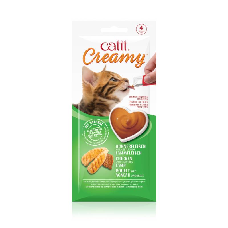 Catit Creamy 4 x 10 g - Huhn & Lamm Catit Creamy 4 x 10 g - Huhn & Lamm von Catit