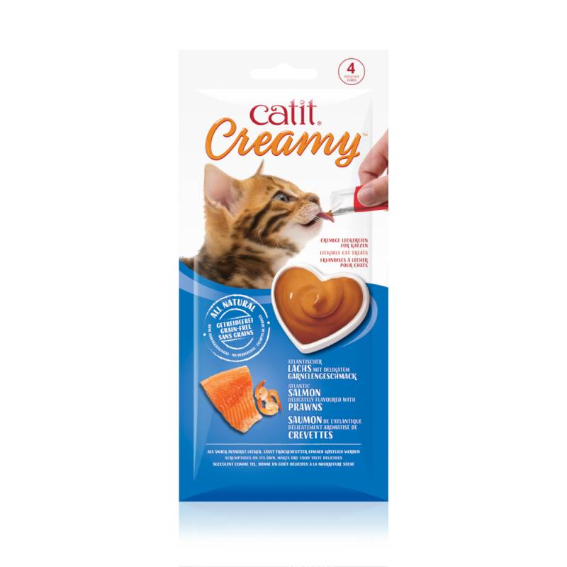 Catit Creamy 4 x 10 g - Lachs mit Garnelengeschmack Catit Creamy 4 x 10 g - Lachs mit Garnelengeschmack von Catit
