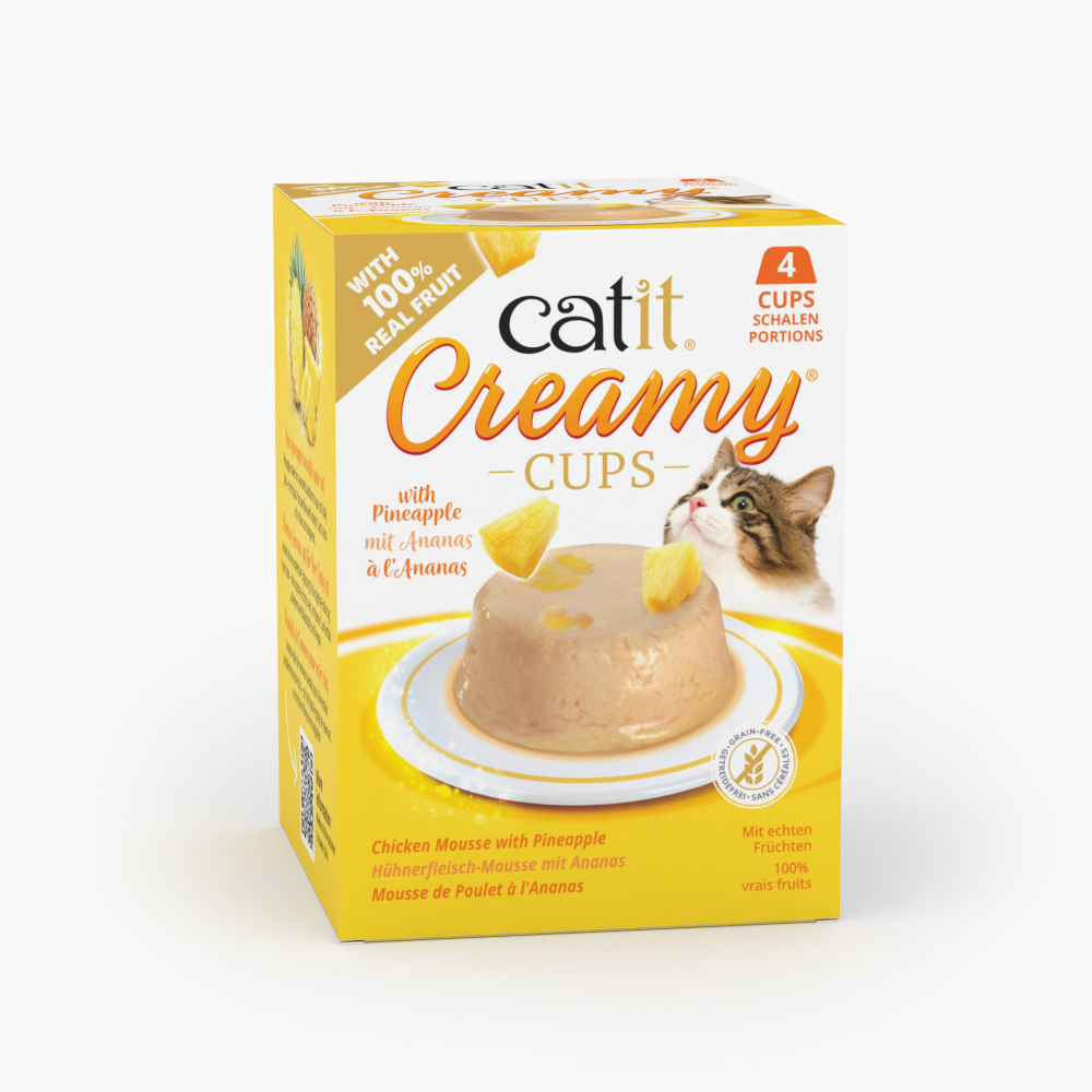 Catit Creamy Cups 4 x 25 g - Huhn mit Ananas Catit Creamy Cups 4 x 25 g - Huhn mit Ananas von Catit