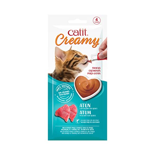 Catit Creamy Leckerei für Katzen 4 er- Pack Thunfisch von Catit