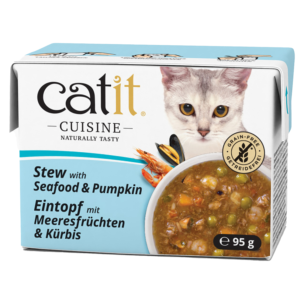 Catit Cuisine Eintopf 12 x 95 g - Meeresfrüchte mit Kürbis Catit Cuisine Eintopf 12 x 95 g - Meeresfrüchte mit Kürbis von Catit