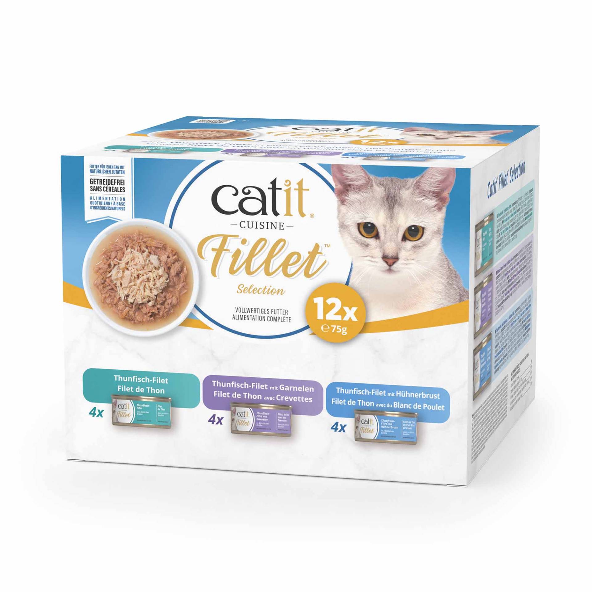 Catit Cuisine Fillet Thunfisch - Thunfisch Mix-Pack (12 x 75 g) von Catit