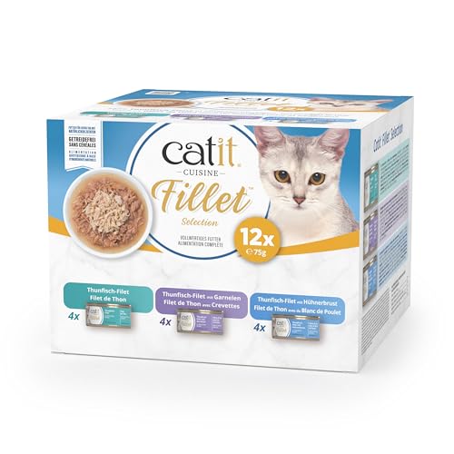 Catit Cuisine - Thunfisch-Filet Variety Pack, 12x75g Catit Cuisine - Thunfisch-Filet Variety Pack, 12x75g von Catit