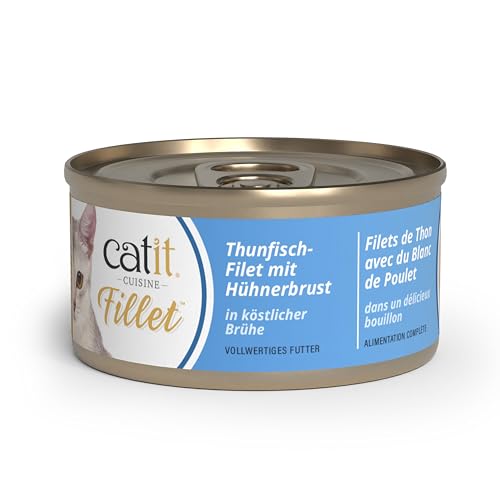 Catit Cuisine - Thunfisch-Filet mit Hühnerbrust in köstlicher Brühe, 75g Catit Cuisine - Thunfisch-Filet mit Hühnerbrust in köstlicher Brühe, 75g von Catit