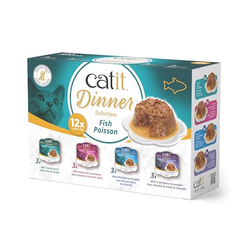 Catit Dinner, Fisch Multipack, 12x75g Catit Dinner, Fisch Multipack, 12x75g von Catit
