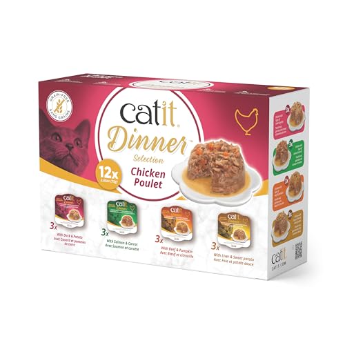 Catit Dinner, Huhn Multipack, 12x75g Catit Dinner, Huhn Multipack, 12x75g von Catit