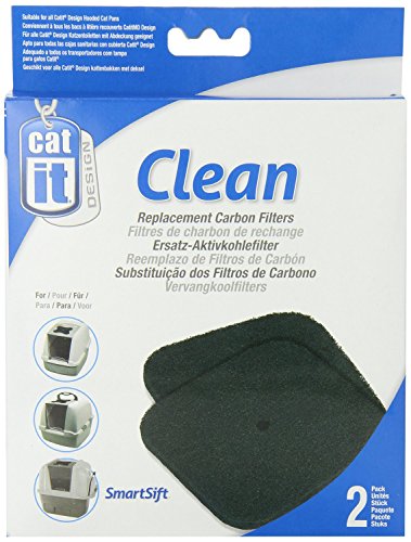 Catit Aktivkohlefilter für die Catit Katzentoiletten mit Abdeckung, 2er Pack von Catit