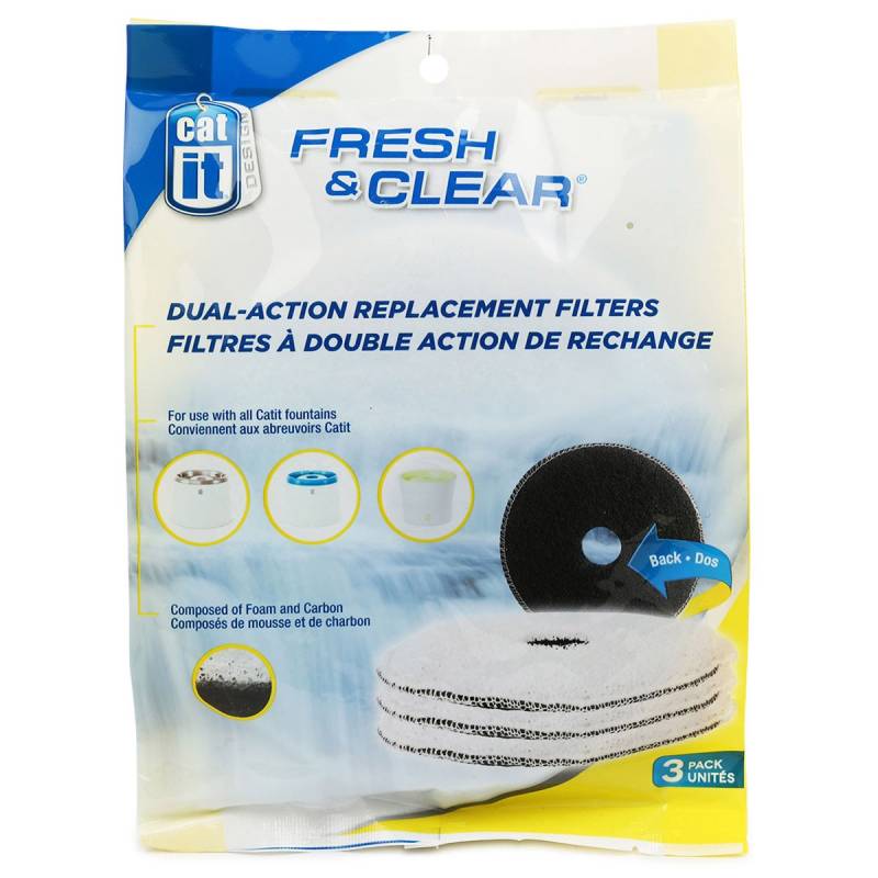 Catit Ersatz-Filtereinsatz für Catit Fresh & Clear Trinkbrunnen von Catit