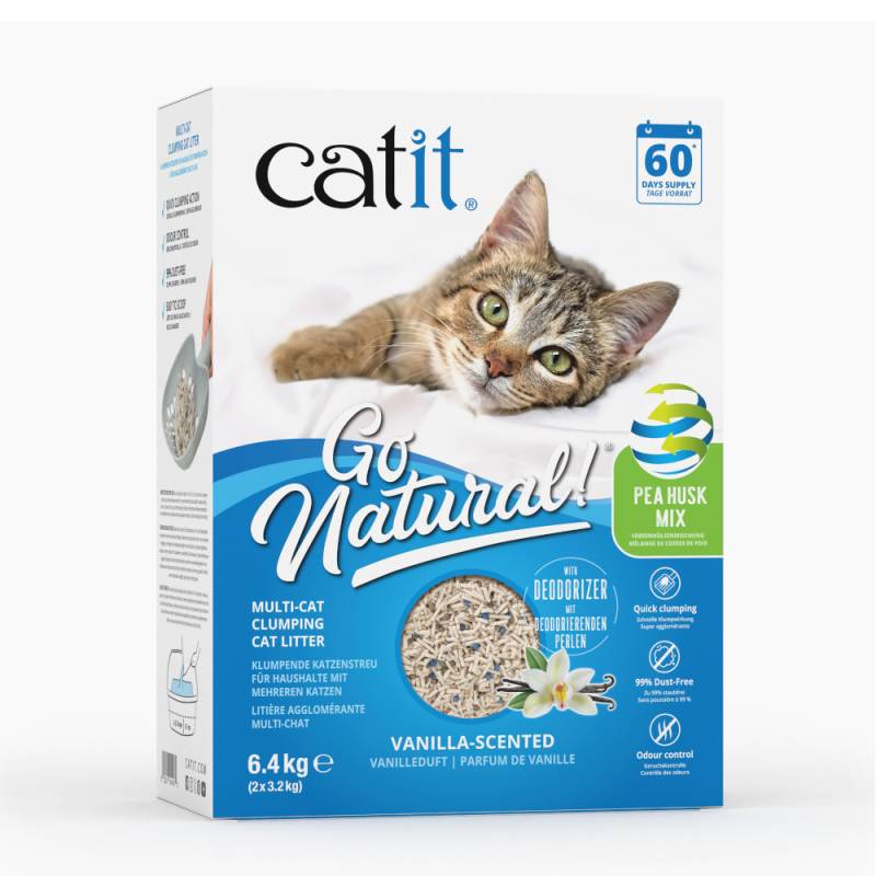 Catit Go Natural! Erbse + Bentonit Vanille - 6,4 kg von Catit