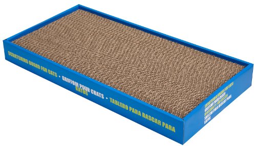 Catit Kratzpappe fuer Katzen, Kratzbrett aus Pappe, mit Katzenminze, breit, 46 x 22 x 5cm von Catit