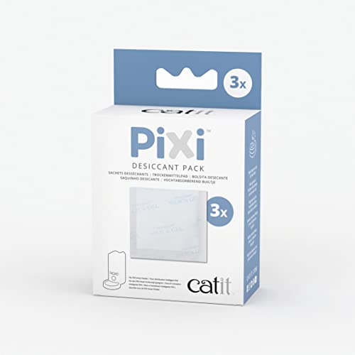Catit PIXI Smart Feeder Ersatz-Trockenmittel-Pads für automatischen Katzenfutterspender, 3 Stück von Catit