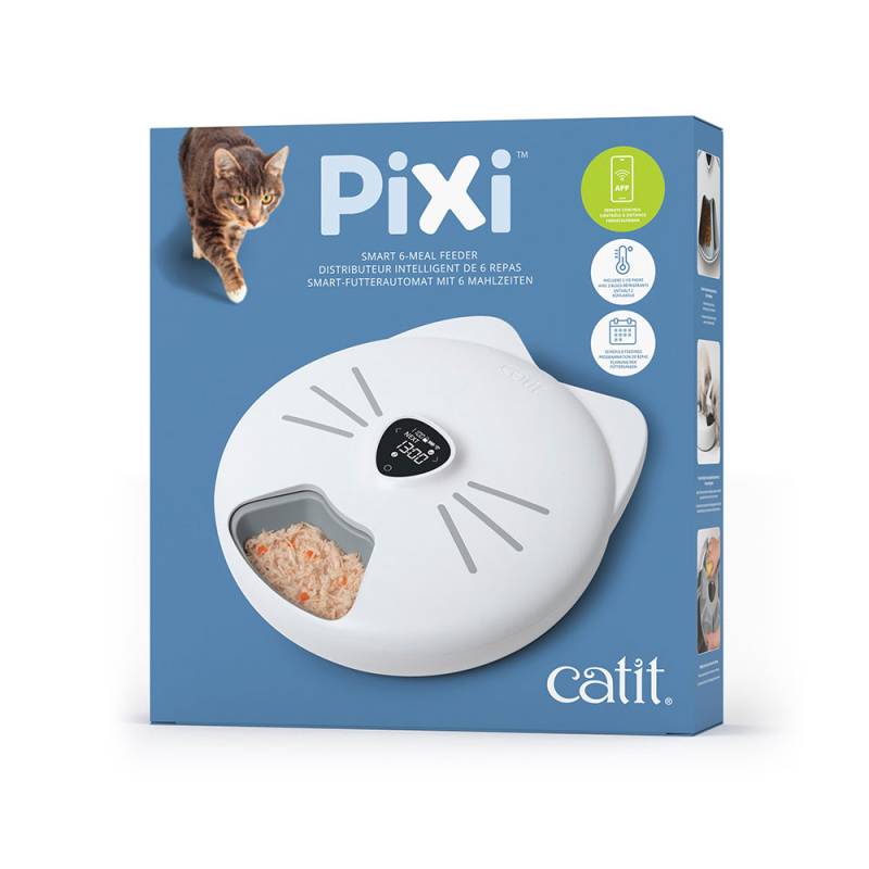 Catit Pixi Smart 6-Meal Futterautomat - 6 x 170 ml von Catit