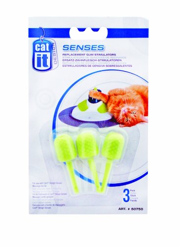 Catit Senses Massage Center Ersatz Zahnfleischstimulator, 3 Stück von Catit
