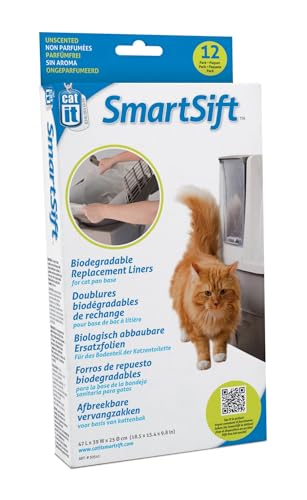 Catit biologisch abbaubare Einlagen für die Catit Smart Sift Katzentoilette, 47 x 39 x 25cm, 12er Pack von Catit