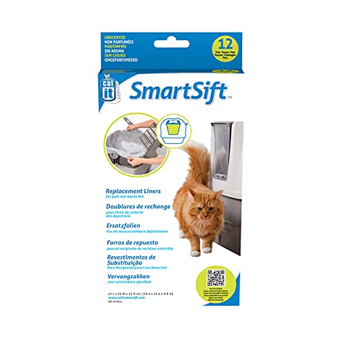 Catit biologisch abbaubare Einlagen für die Catit Smart Sift Katzentoilette, 47 x 39 x 25cm, 12er Pack von Catit