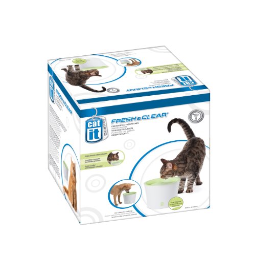 Catit Trinkbrunnen, für Katzen, grün/weiß, 3L von Catit