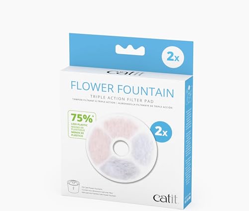 Catit Triple Action Filter Rahmenlos, Filter für die catit Blumentrinkbrunnen, 2er Pack von Catit